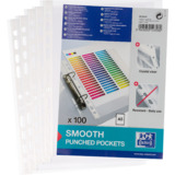 Oxford pochettes perfores, A5, PP, 0,06 mm, transparent