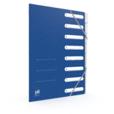 Oxford trieur Top File+, A4, 8 compartiments, bleu