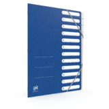 Oxford trieur Top File+, A4, 12 compartiments, bleu