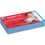 Oxford fiches "Flash 2.0", 75 x 125 mm, lign, turquoise