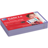 Oxford fiches "Flash 2.0", 75 x 125 mm, lign, violet