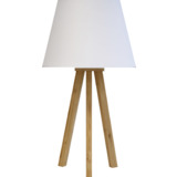 UNiLUX lampe de table  led KATY, blanc / bambou