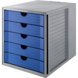 HAN module de classement SYSTEM box KARMA, 5 tiroirs, gris/