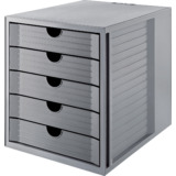 HAN module de classement SYSTEM box KARMA, 5 tiroirs, gris