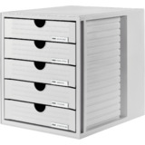 HAN module de classement SYSTEMBOX, 5 tiroirs, gris clair