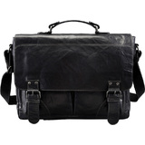 PRIDE&SOUL sac  bandoulire "Business sac XL", cuir, noir