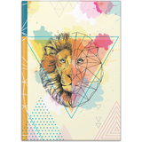 RNK verlag Carnet de notes "Lion", A4, 96 feuilles, uni