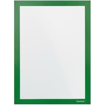 magnetoplan Cadre d'affichage magnetofix, A4, vert