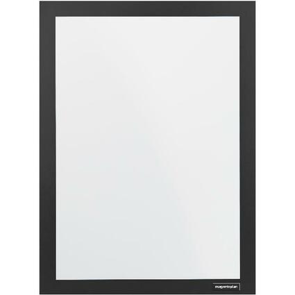 magnetoplan Cadre d'affichage magnetofix, A6, noir