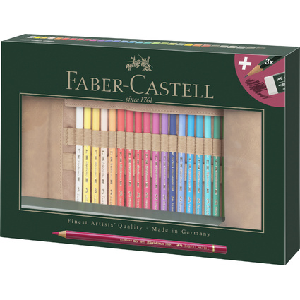 FABER-CASTELL Crayons de couleur POLYCHROMOS, tui de 34