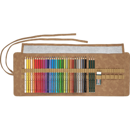 FABER-CASTELL Crayons de couleur POLYCHROMOS, tui de 34