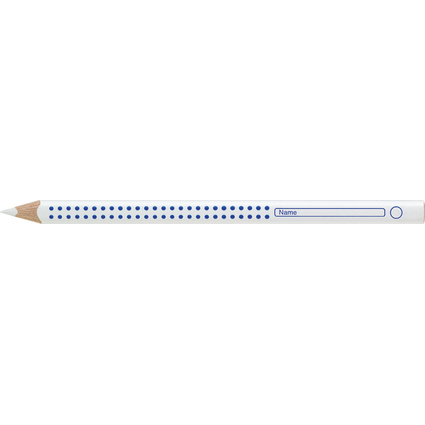 FABER-CASTELL Crayon pour cahier et tableau Jumbo GRIP blanc