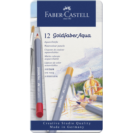 FABER-CASTELL Crayons de couleur aquarellables GOLDFABER