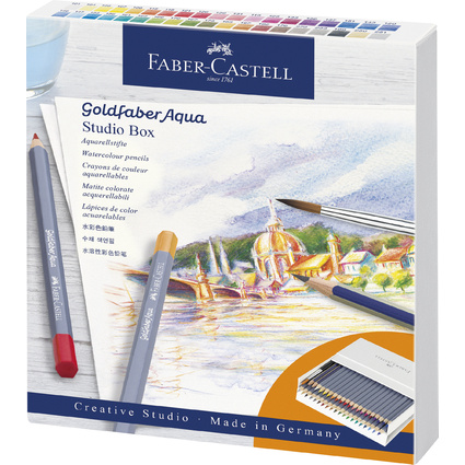 FABER-CASTELL Crayons de couleur aquarelle GOLDFABER