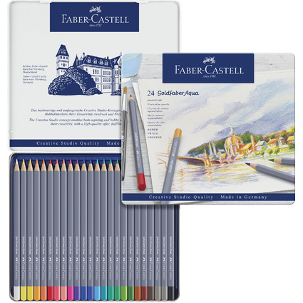 FABER-CASTELL Crayons de couleur aquarellables GOLDFABER