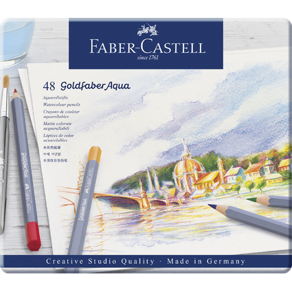 FABER-CASTELL Crayons de couleur aquarellables GOLDFABER