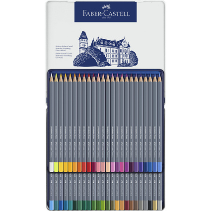 FABER-CASTELL Crayons de couleur aquarellables GOLDFABER