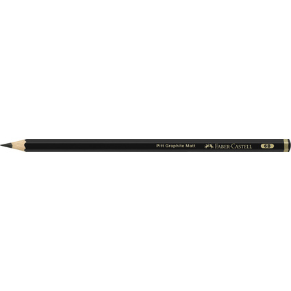 FABER-CASTELL Crayon graphite PITT GRAPHITE Matt, duret 6B