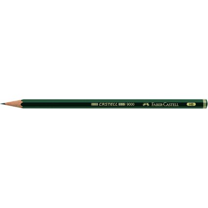 FABER-CASTELL Crayon CASTELL 9000, degr de duret: HB