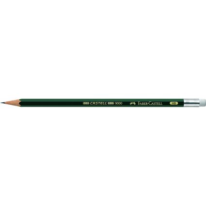 FABER-CASTELL Crayon CASTELL 9000 avec gomme