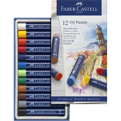 FABER-CASTELL Pastel  l'huile STUDIO QUALITY, tui de 12