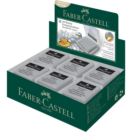 FABER-CASTELL Gomme mallable ART ERASER, gris