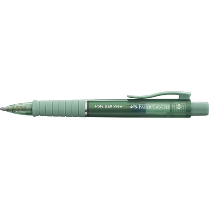 FABER-CASTELL Stylo  bille rtractable POLY BALL VIEW, vert