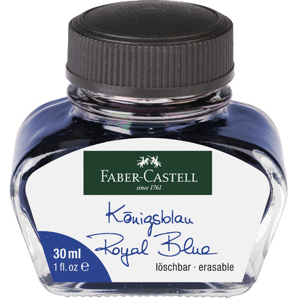 FABER-CASTELL Flacon d'encre, contenu: 30 ml, bleu roy
