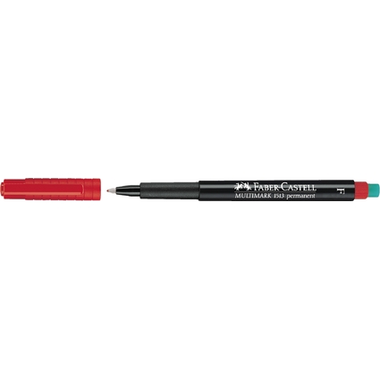FABER-CASTELL Marqueur permanent MULTIMARK F, rouge