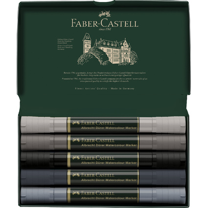 FABER-CASTELL Marqueur aquarelle ALBRECHT DRER, tons gris