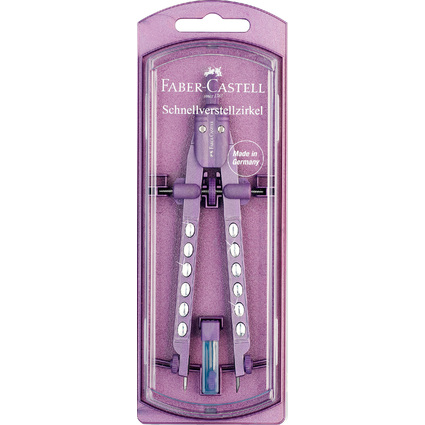 FABER-CASTELL Compas  rglage rapide FACTORY SPARKLE