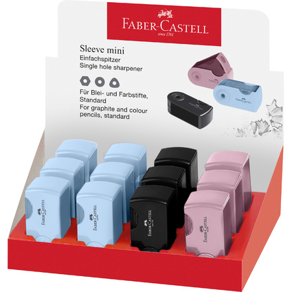 FABER-CASTELL Taille-crayon simple SLEEVE MINI, assorti