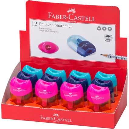 FABER-CASTELL Taille-crayon rservoir TREND 2019, prsentoir