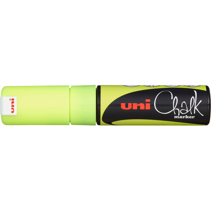 uni-ball Marqueur craie Chalk marker PWE8K, jaune fluo
