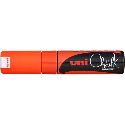 uni-ball Marqueur craie Chalk marker PWE8K, orange fluo