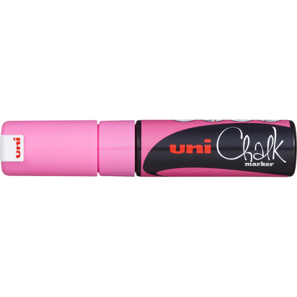 uni-ball Marqueur craie Chalk marker PWE8K, rose fluo