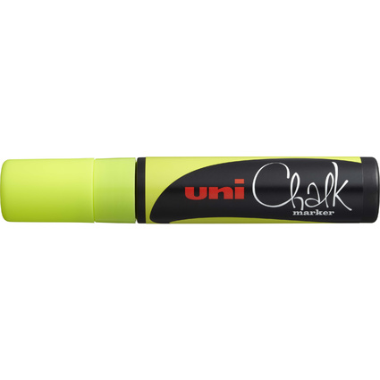 uni-ball Marqueur craie Chalk marker PWE17K, jaune fluo
