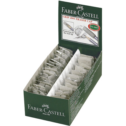 FABER-CASTELL Gomme "GRIP 2001 ERASER CAP", couleur: gris