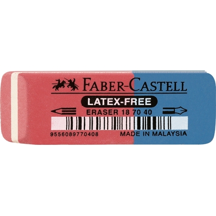 FABER-CASTELL Gomme combine en caoutchouc 7070-40, rouge /