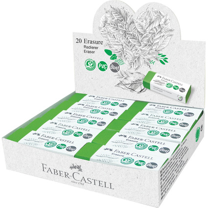 FABER-CASTELL Gomme en plastique Erasure DUST-FREE, vert