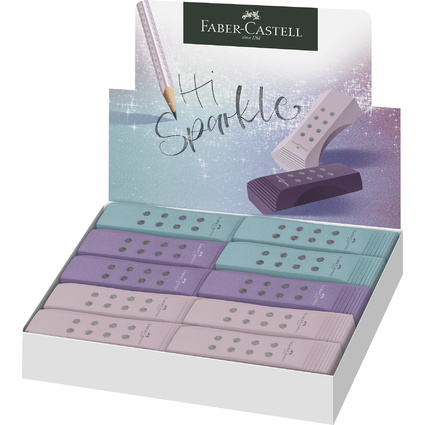 FABER-CASTELL Gomme en plastique RollOn SPARKLE, assorti