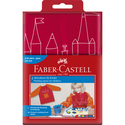 FABER-CASTELL Tablier de peinture, rouge