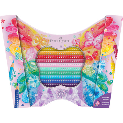 FABER-CASTELL Crayon de couleur triangulaire GRIP SPARKLE