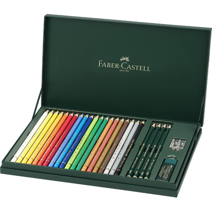 FABER-CASTELL Crayon de couleur POLYCHROMOS, étui cadeau