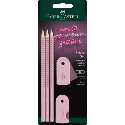 FABER-CASTELL Kit d'criture SLEEVE, rose