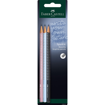 FABER-CASTELL Kit d'criture GRIP SPARKLE Harmony, blister