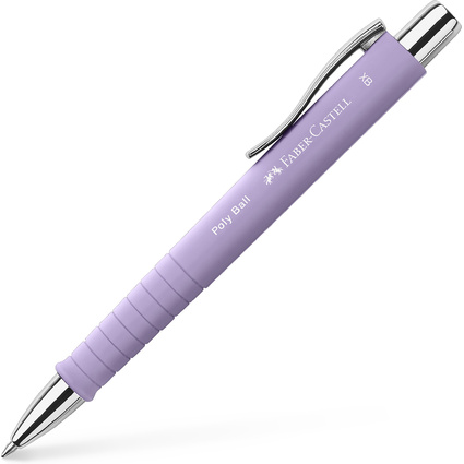 FABER-CASTELL Stylo-bille rtractable POLY BALL XB, lilas