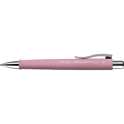 FABER-CASTELL Stylo-bille rtractable POLY BALL XB, ros