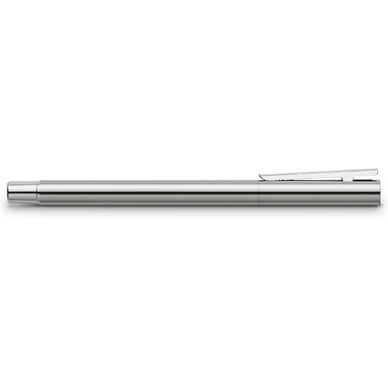 FABER-CASTELL Stylo plume NEO Slim acier inox, brillant, M