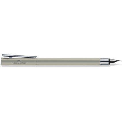 FABER-CASTELL Stylo plume NEO Slim acier inox, mat, B